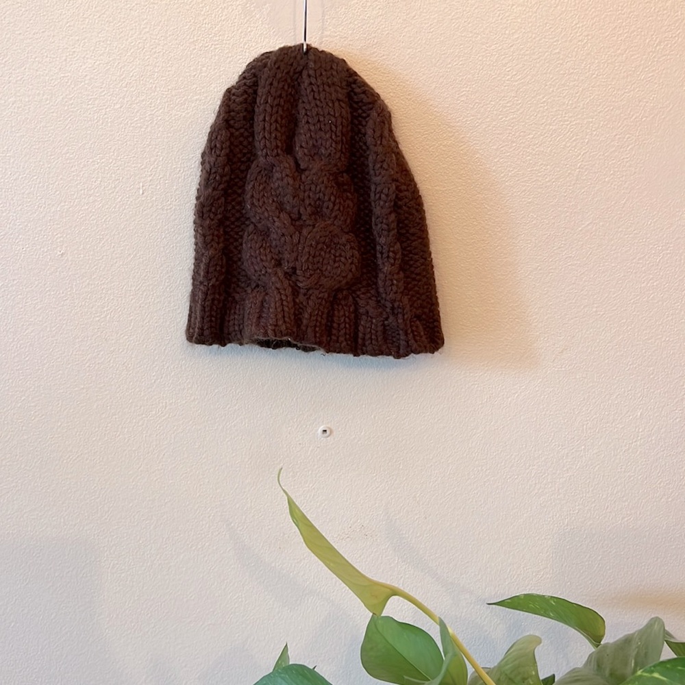 Never Worn Joe Boxer Brown Knitted Wool Beanie